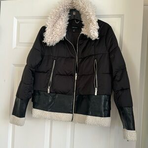 Karen Millen Coat with fur collar and trim